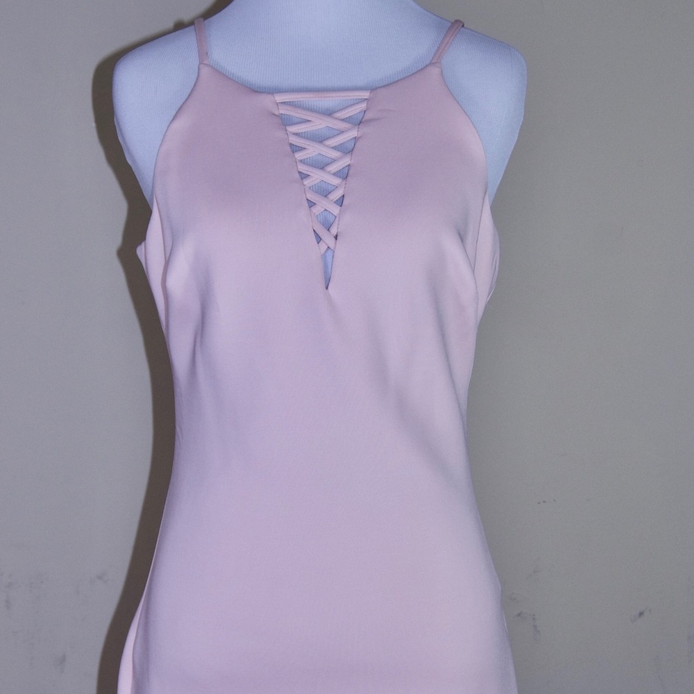 Guess Crisscross Neck Bodycon Cocktail Mini Dress